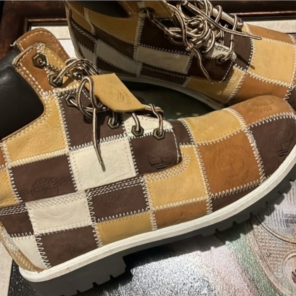 Davoucci Calfskin Leather Jacket & Custom  Timberland Boots Set New  2xL & 12 - Picture 13 of 16